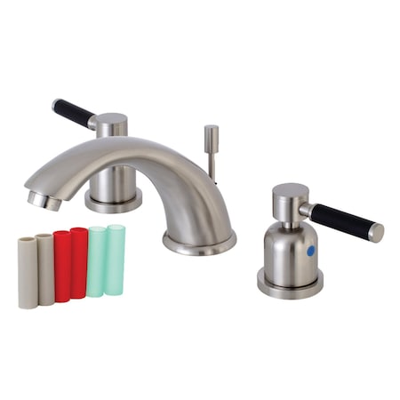 Kingston Brass KB8968DKL 8" Widespread Bathroom Faucet, Brushed Nickel KB8968DKL